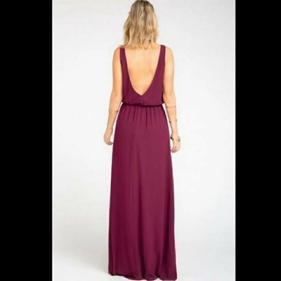 Show Me Your Mumu Wine Color Maxi Dress Medium - Picture 7 of 7